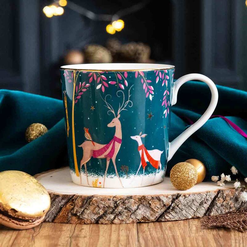 Portmeirion Sara Miller Woodland Tales Mug, Skaters
