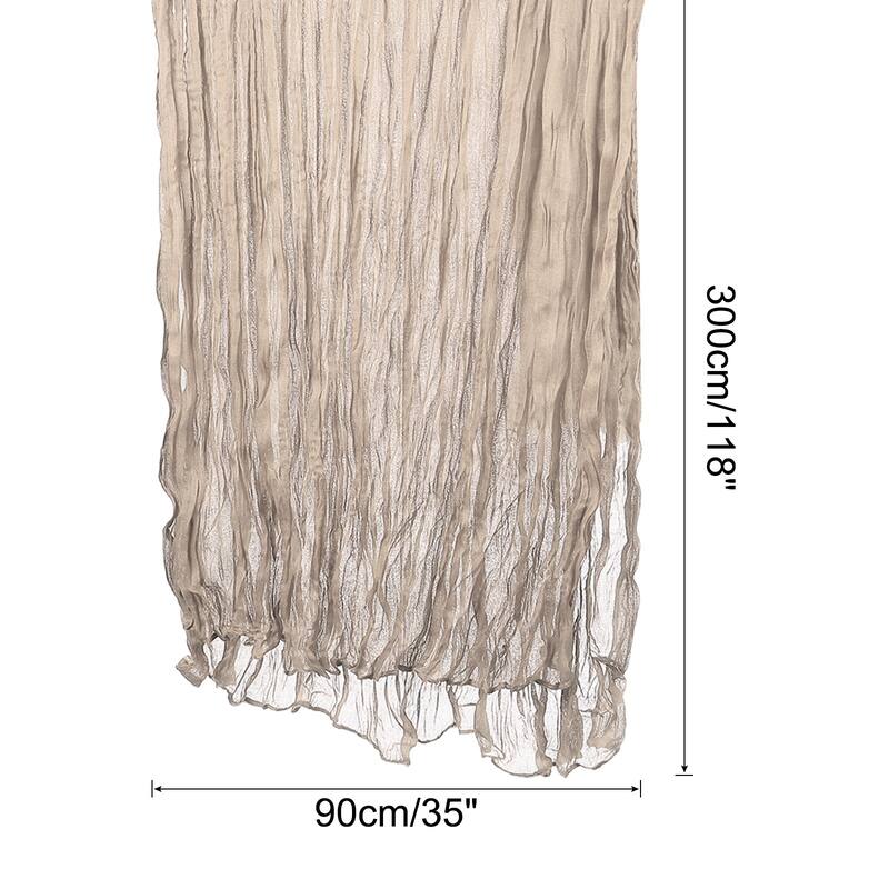 10Ft Cheesecloth Table Runner 35 x 118 Inch Rustic Gauze Tablecloth - Sand