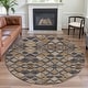 preview thumbnail 47 of 66, Premium Washable Super Soft Boho Geo Mayfield Rug Wheat - 8' x 8'