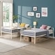 preview thumbnail 10 of 13, White Twin over Twin Metal Bunk Bed with Safety Guardrails