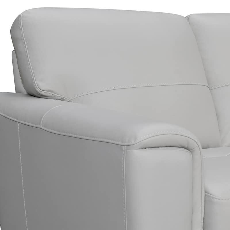 Bergen 87" Leather Upholstered 3-Seater Sofa