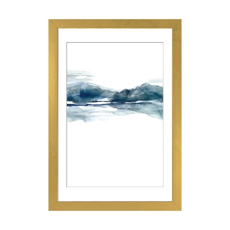iCanvas "Stark Horizon II" by Jennifer Goldberger - Gold - 32x24x1