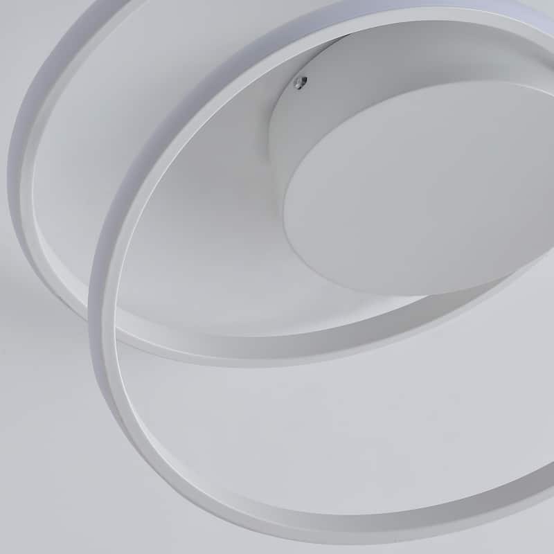 Modern 1-Light LED Smooth Linear Ceiling Flush Mount