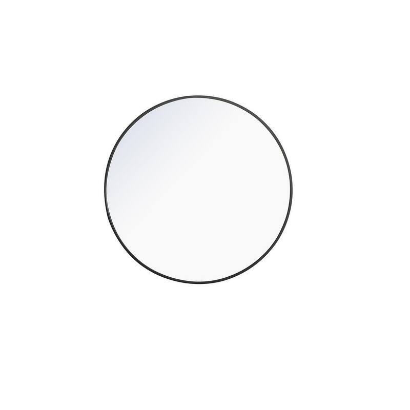 Carson Carrington Labbemala Metal Frame Round Mirror