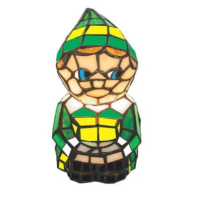 Meyda Tiffany 253322 Elf 7" Tall Green and Yellow Novelty Specialty