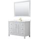Option White, Gold Trim, Carrara Cultured Marble Top