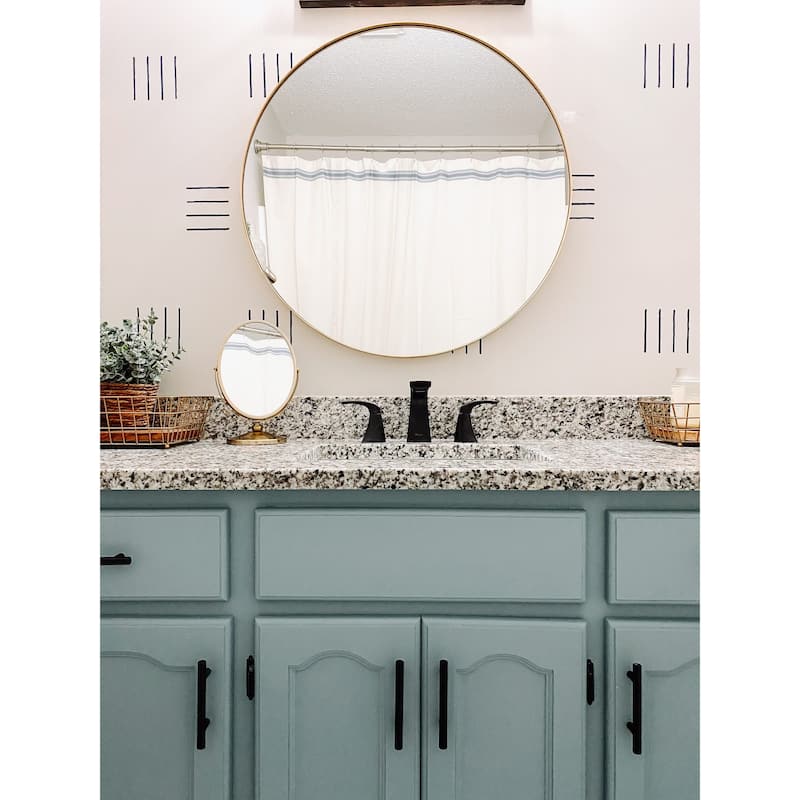 Frame My Mirror Gold Round Vanity Mirror, Cheyenne Design - 30" x 30"