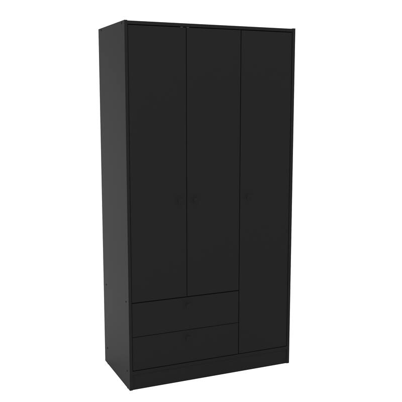 Polifurniture Denmark 3 Door Bedroom Armoire with 2 Drawers