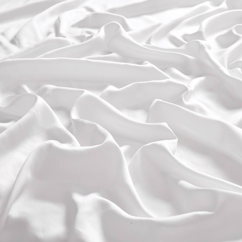 Silky Cooling Breathable 100 Tencel Sheets Set for Hot Sleepers, Cool