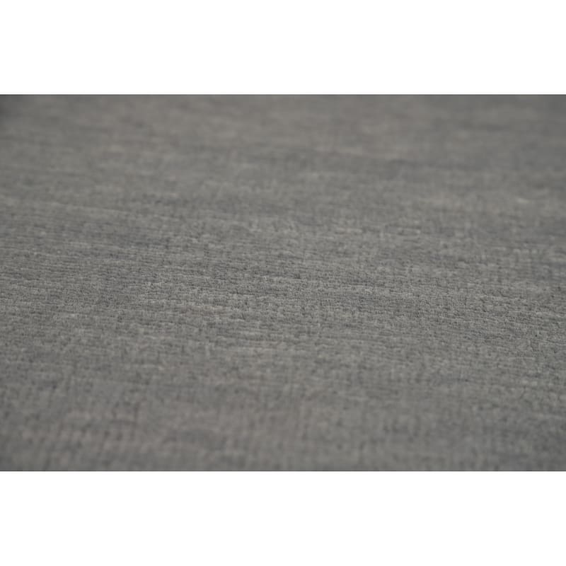 Hand Knotted Oriental 100% Wool Carpet Modern Solid Greys & Charcoal Gabbeh Area Rug - 13' 3'' X 10' 3''