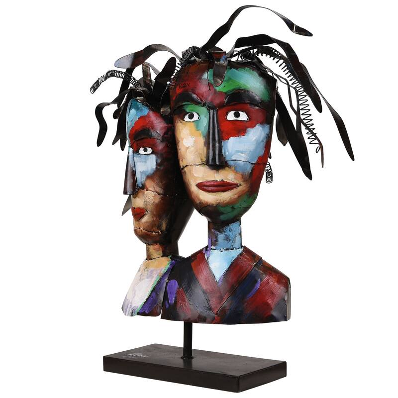 Iron Hand-Painted Colorful Art Sculpture