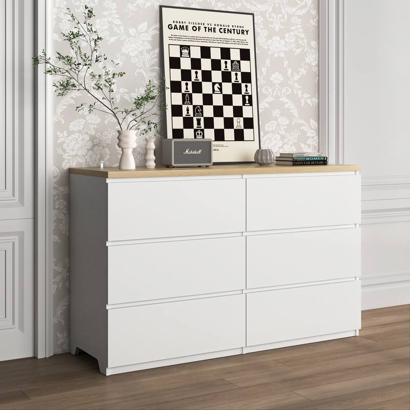 6 Drawers/9 Drawers Dresser for Bedroom, Chest Of Drawers Cabinet