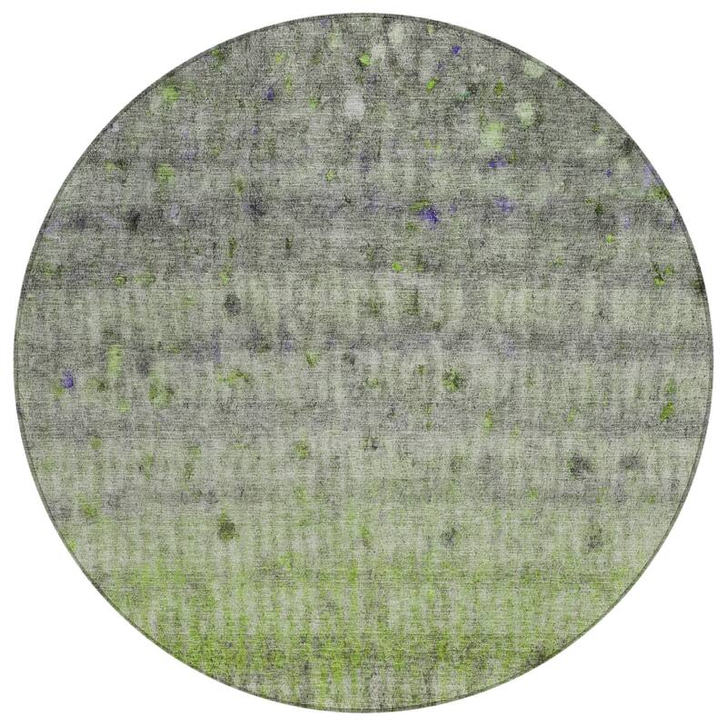 Machine Washable Indoor/ Outdoor Ombre Stripes Chantille Rug