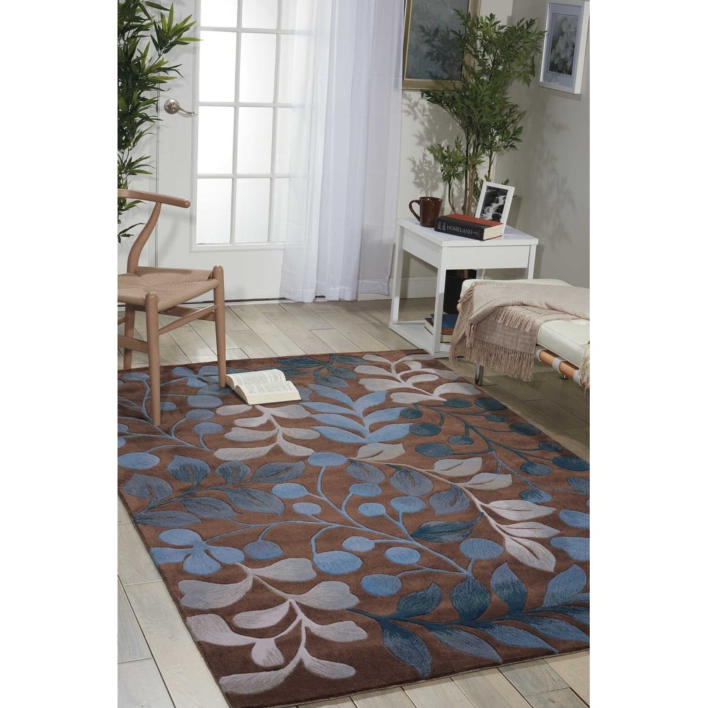 Nourison Contours Hand-tufted Botanical Area Rug