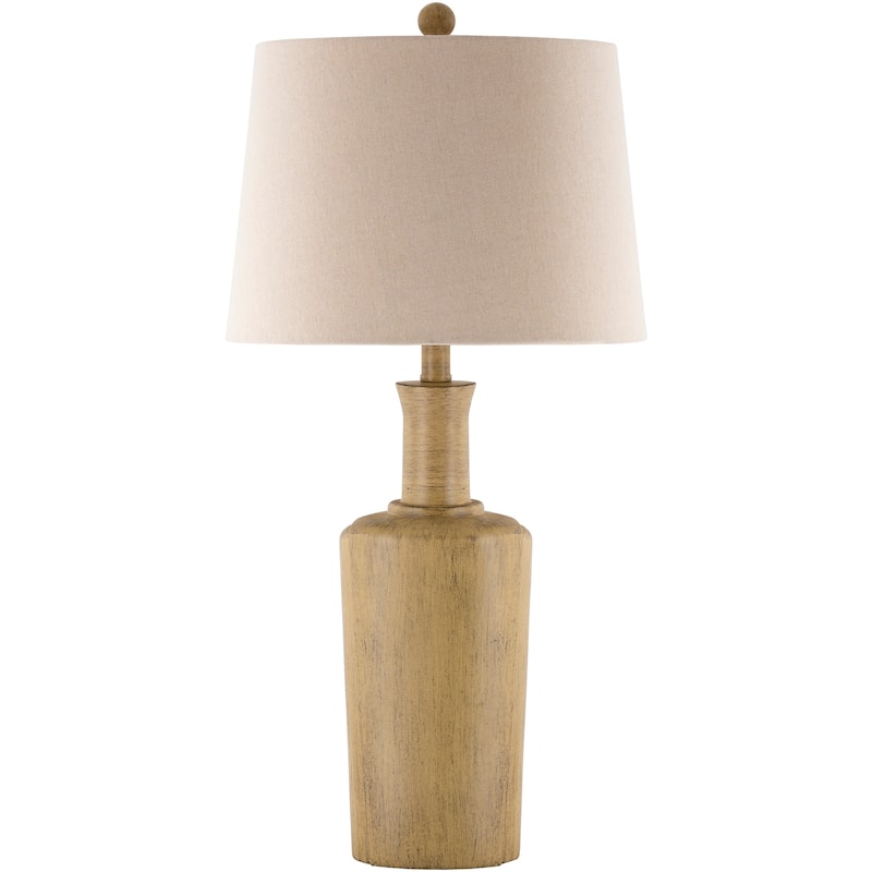 Lurleane Classic Tan Urn Table Lamp - 29.5"H x 14"W x 14"D