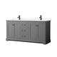 Option Dark Gray / White Cultured Marble Top / Matte