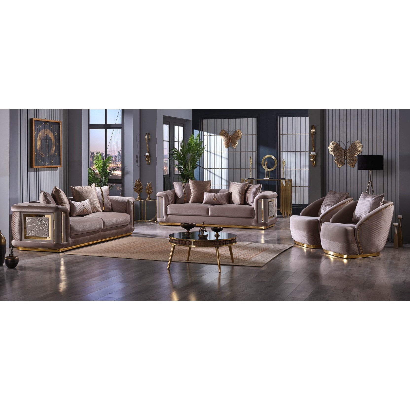 4 piece living room on sale set