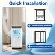 preview thumbnail 2 of 8, Gymax 8000 BTU Portable Air Conditioner 3 in 1 Floor AC Unit w/ Fan &