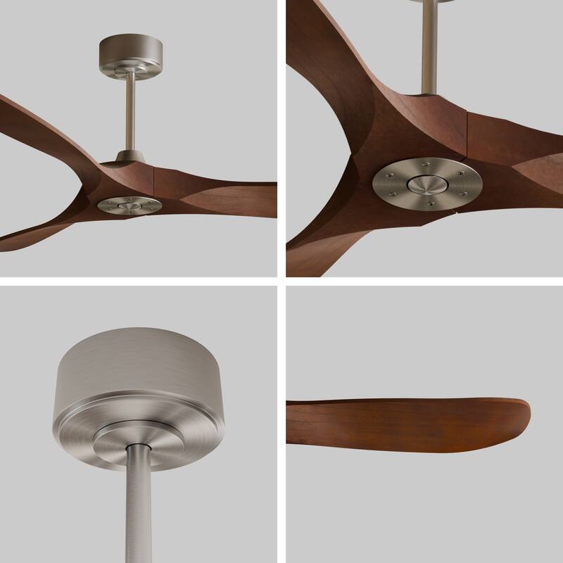 Modland 60-Inch Wood Ceiling Fan with Remote, DC Motor for living room - 60