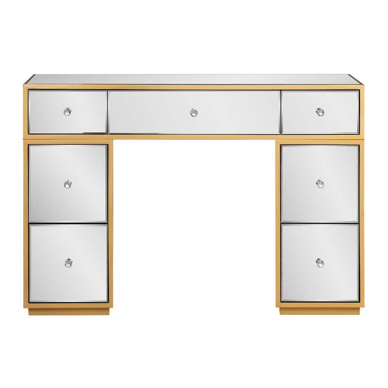 Luxury Mirror Makeup Vanity with 7 Drawers