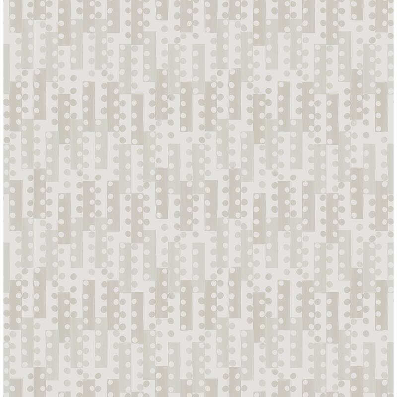 A-Street Prints Erik Light Grey Building Blocks Wallpaper