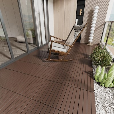 2FT Patio Deck Tiles DIY Module Interlocking Decking Tiles Floor Tile