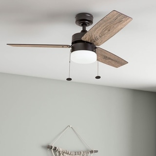Copper Grove Glenfaba 42-inch Espresso Ceiling Fan with 3 Barnwood Blades