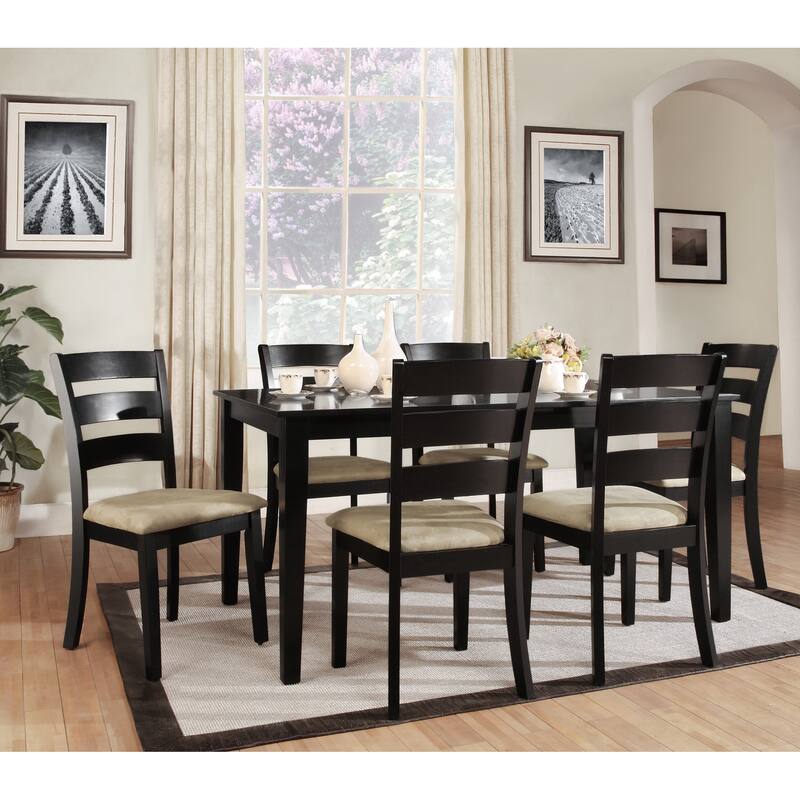 Wilmington Black Wood Dining Set by iNSPIRE Q Classic