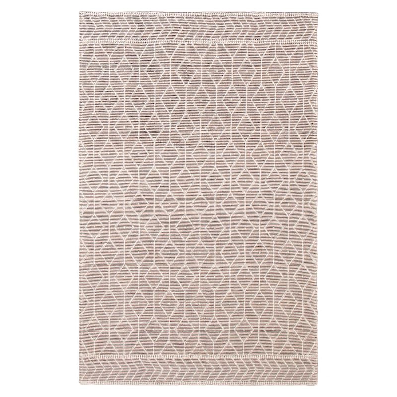 ECARPETGALLERY Braid weave Sienna Grey Wool Rug - 6'0 x 9'3 - Grey - 6'0 x 9'3