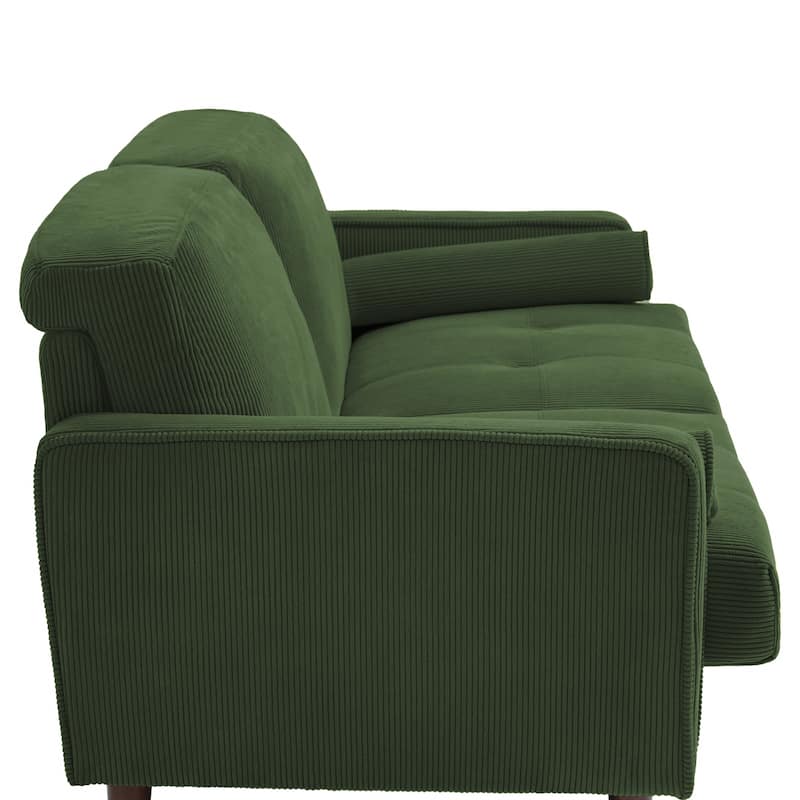 63.3"W Living Room Corduroy Loveseat Sofa