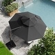 preview thumbnail 7 of 46, Crestlive Products Luxury 11.5 Ft Patio Cantilever Umbrella with Round Double Top