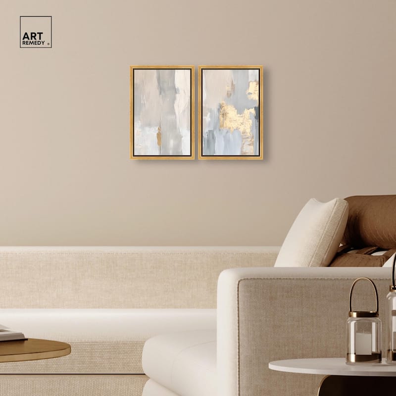 Gilded Driftwood I Canvas Set of 2 by Art Remedy