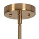 preview thumbnail 10 of 13, Haye Modern Gold 5-Light Wheel Glass Chandelier for Dining Room Bedroom - D25" x H16.5"