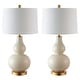 preview thumbnail 16 of 16, SAFAVIEH Lighting Karlen Gourd Table Lamp (Set of 2) - 15x15x28.5