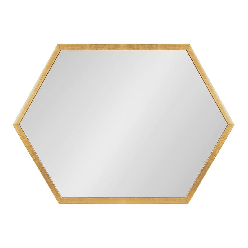 Kate and Laurel Laverty Framed Hexagon Wall Mirror