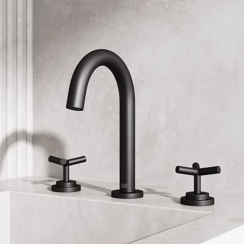 VIGO Jewel 9" H 2-Handle Widespread Bathroom Faucet