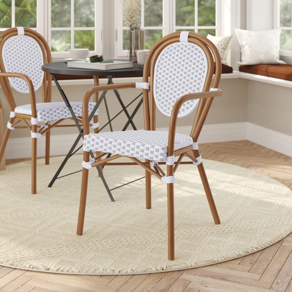 All-Weather Commercial Paris Chair with Metal Frame