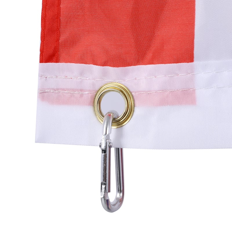 16FT Heavy Duty Aluminum Telescopic Flag Pole Kit, Sectional Flag Pole Kit, Outdoor Inground Flag Poles with Topper Balls