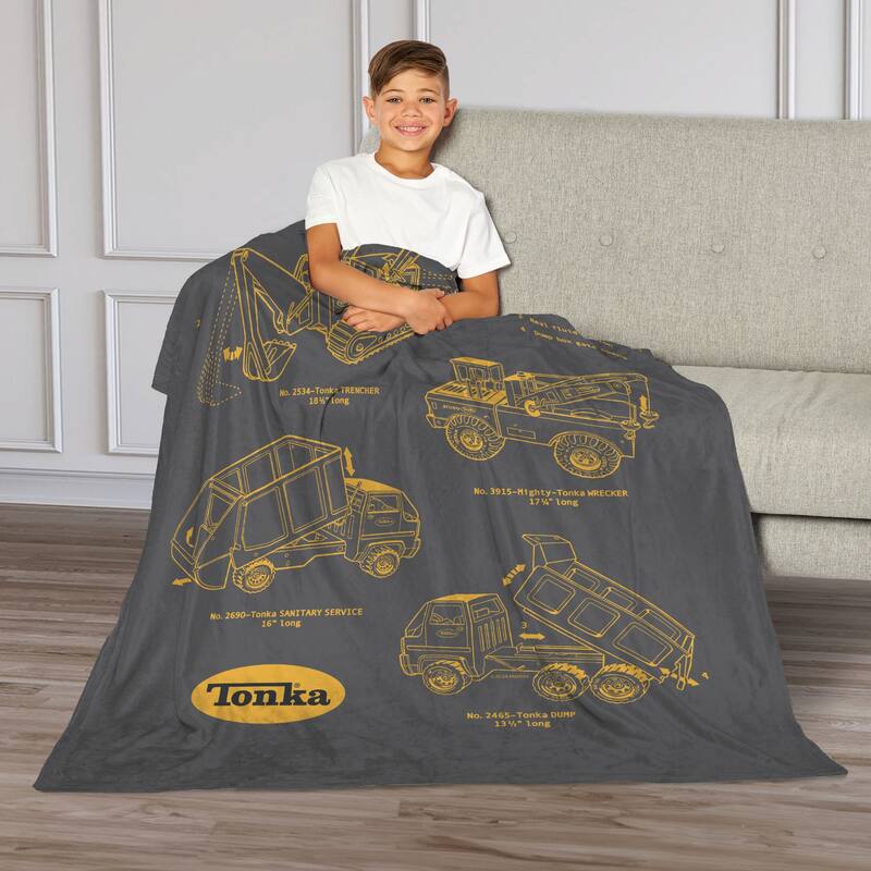 Hasbro Tonka Silk Touch Throw Blanket