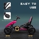 preview thumbnail 2 of 5, Pink Kids Pedal Go Kart, Adjustable Seat, Shock-Absorbing Wheels, Ages 3-8