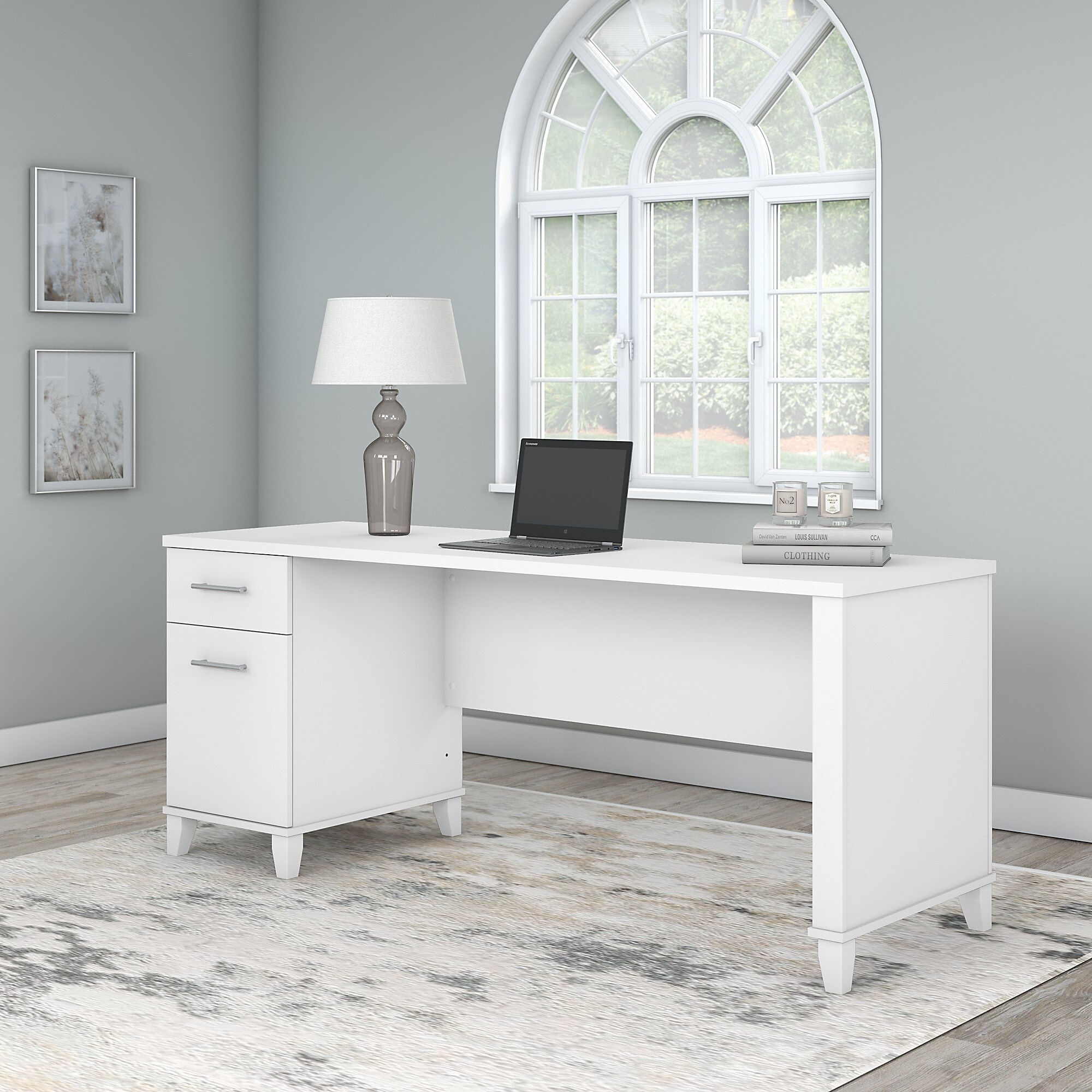 72 inch desk with drawers sale