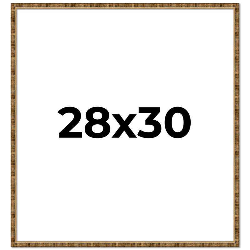 28x30 Frame Gold Kingsley Distressed Solid Wood Picture Frame Width