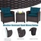 preview thumbnail 51 of 81, Costway 3PCS Patio Rattan Furniture Set Cushioned Conversation Set - See Details