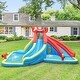 preview thumbnail 4 of 9, Costway Inflatable Water Slide Crab Dual Slide Bounce House Splash - See Description