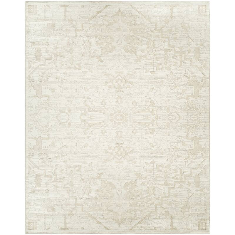 Nourison Dekor Indoor only Cream / Ivory Persian Area Rug