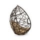 preview thumbnail 10 of 16, Cayuse Wicker Tear Drop Hanging Chair by Christopher Knight Home