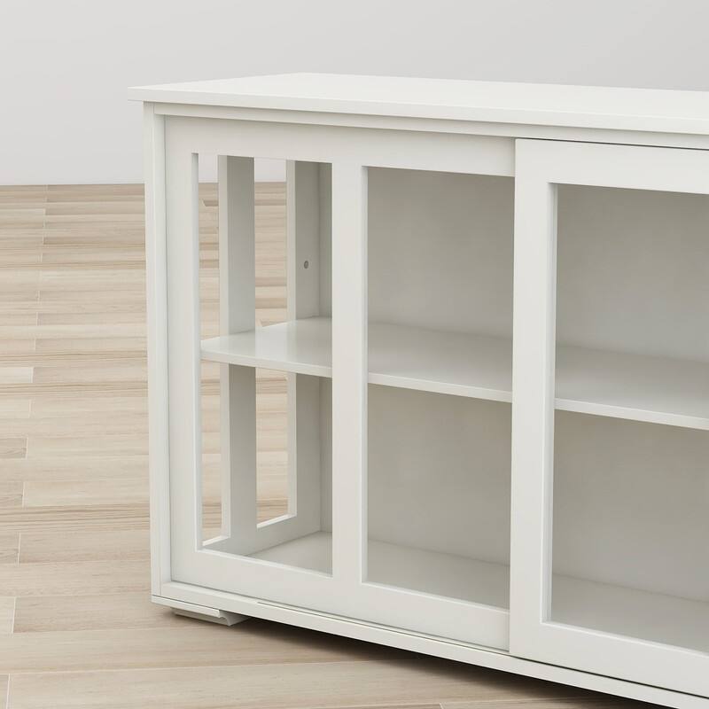 Kitchen Storage Stand Cupboard With Glass Door