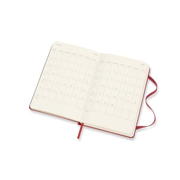 Shop Calendars Moleskine Hard Weekly Planner Diary In Red