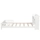 preview thumbnail 47 of 77, Pine Wood Platform Bed Low-Profile Bed Frame with Storage Headboard, Motion Sensor LED Light, Movable Guardrail, Slats Support