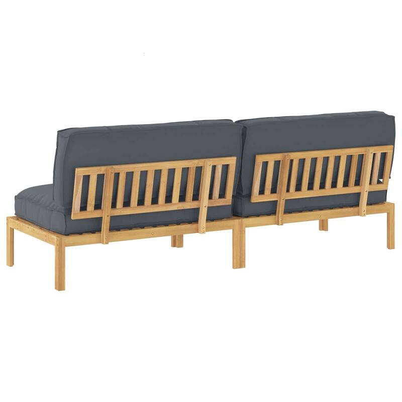 vidaXL Sofa Set in Solid Acacia Wood
